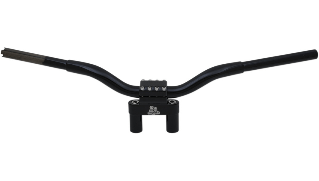 LA CHOPPERS-Kage Fighter Straight T Bars / Gloss Black-Handlebars / Risers-MetalCore Harley Supply