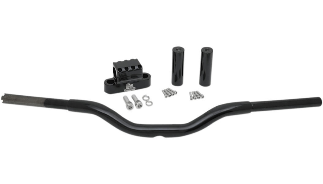 LA CHOPPERS-Kage Fighter Straight T Bars / Gloss Black-Handlebars / Risers-MetalCore Harley Supply