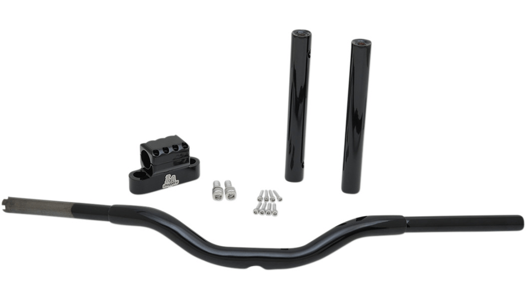 LA CHOPPERS-Kage Fighter Straight T Bars / Gloss Black-Handlebars / Risers-MetalCore Harley Supply