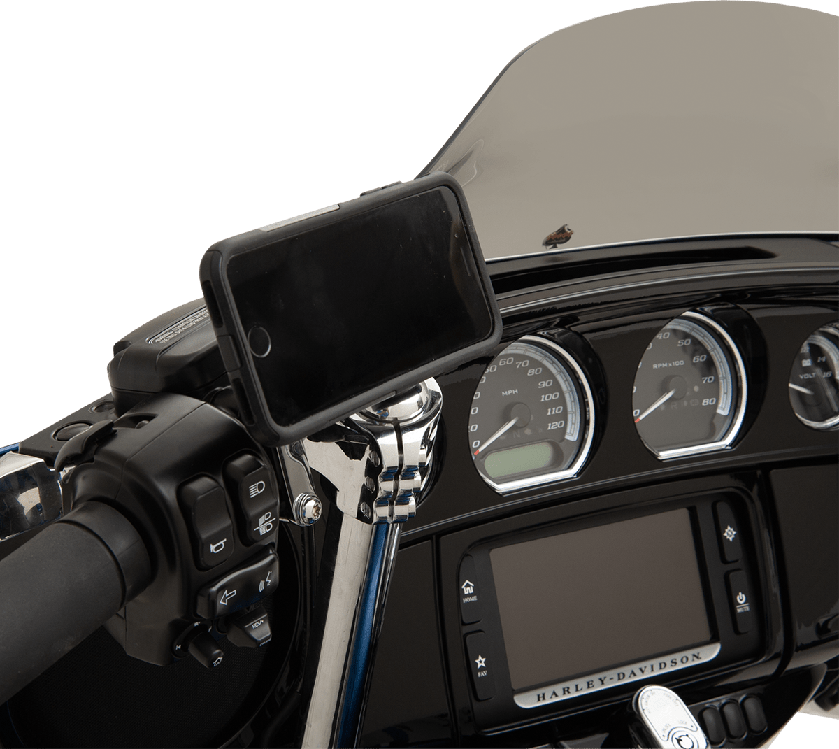 KLOCK WERKS-iOmounts™ Device Mount / '84-'23 Models-Phone Mounts-MetalCore Harley Supply