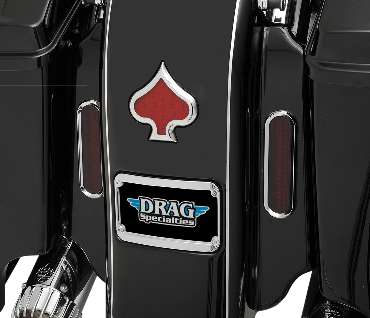 KLOCK WERKS-The One Rear Fender Lighted License Frame / '09-'23 Bagger-License Plate Frame-MetalCore Harley Supply