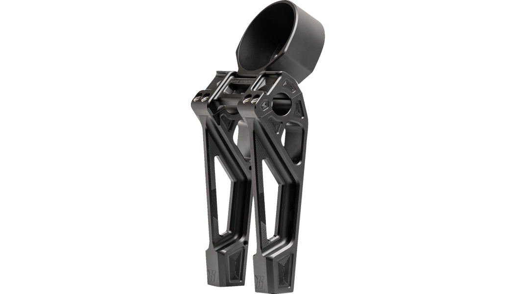 KODLIN-Fastback Risers w/ Gauge Bracket-Risers-MetalCore Harley Supply