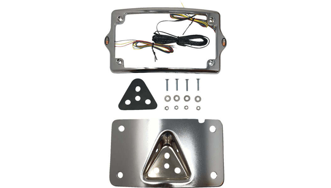 KODLIN-License Plate Kit / Standard 3 Hole Mount-License Plate Frame-MetalCore Harley Supply