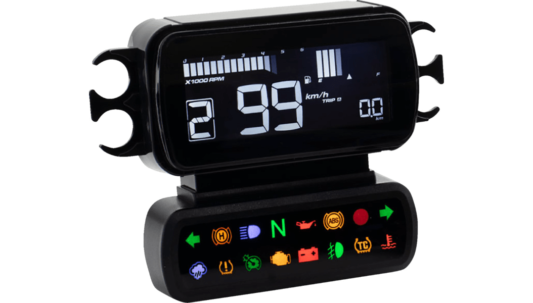 KOSO-D2 Multi Function Meter / '04-'23 Models-Gauges-MetalCore Harley Supply