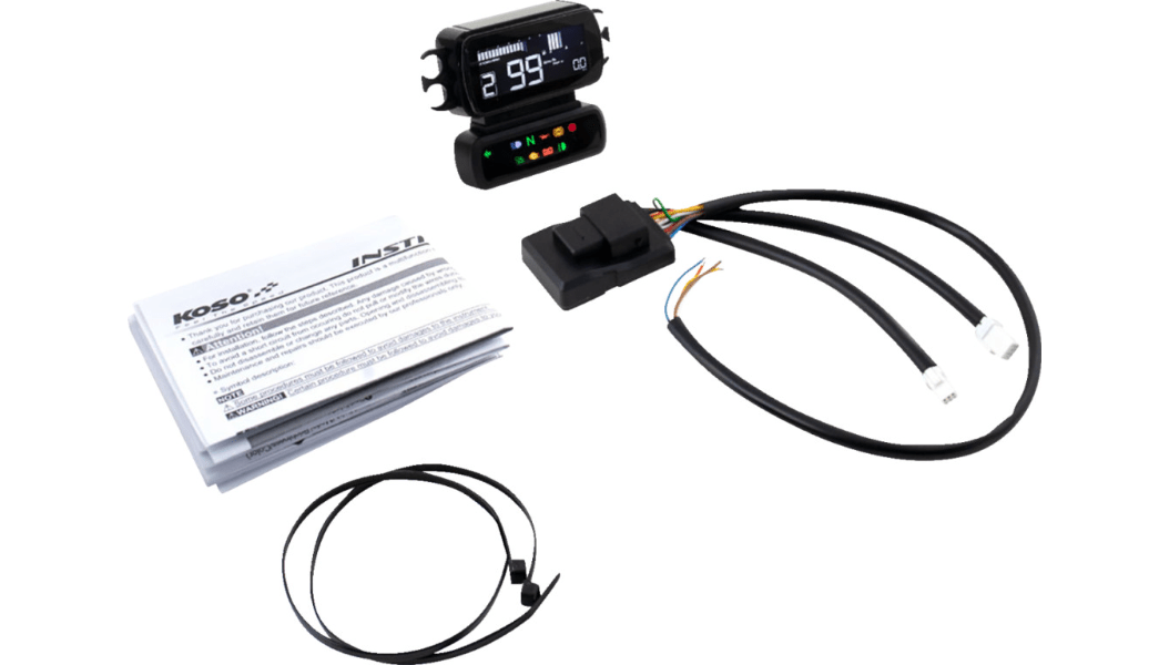 KOSO-D2 Multi Function Meter / '04-'23 Models-Gauges-MetalCore Harley Supply