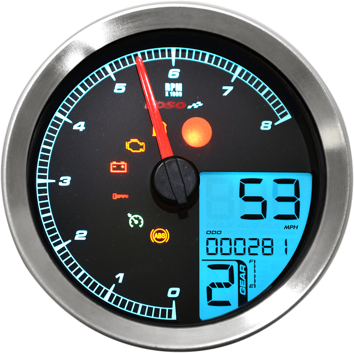 KOSO-HD-04 Speedometer/Tachometer / '04-'13 Dyna - Sportster-Gauges-MetalCore Harley Supply