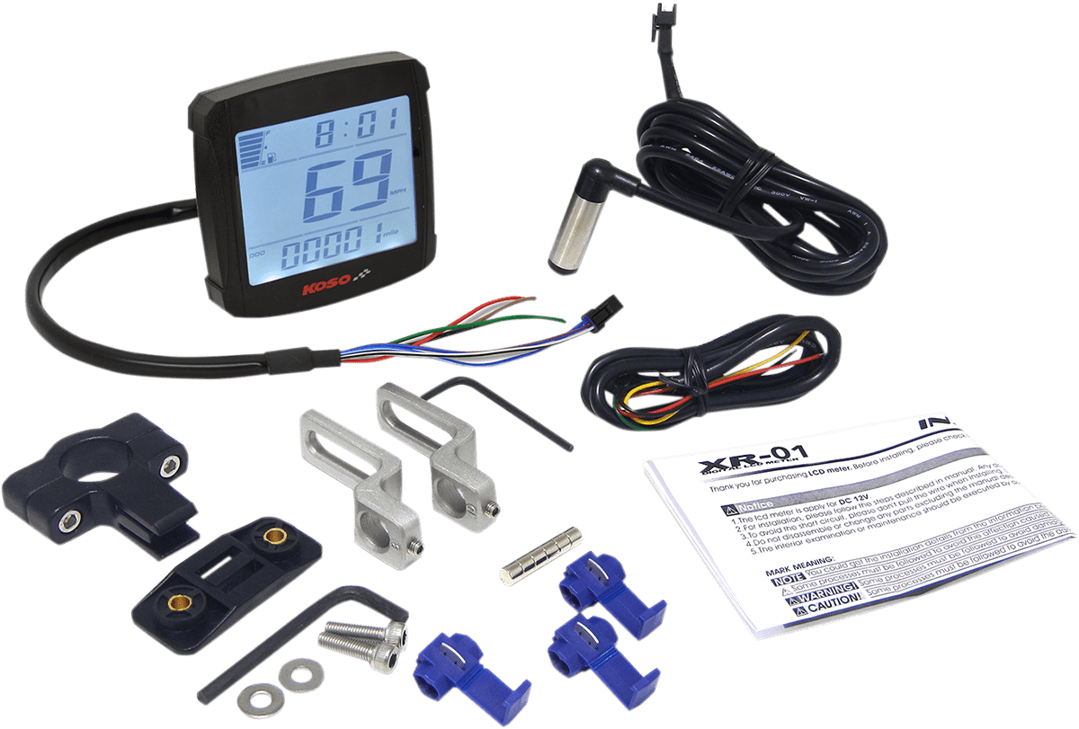 KOSO-XR-01S Speedometer-Speedometer-MetalCore Harley Supply