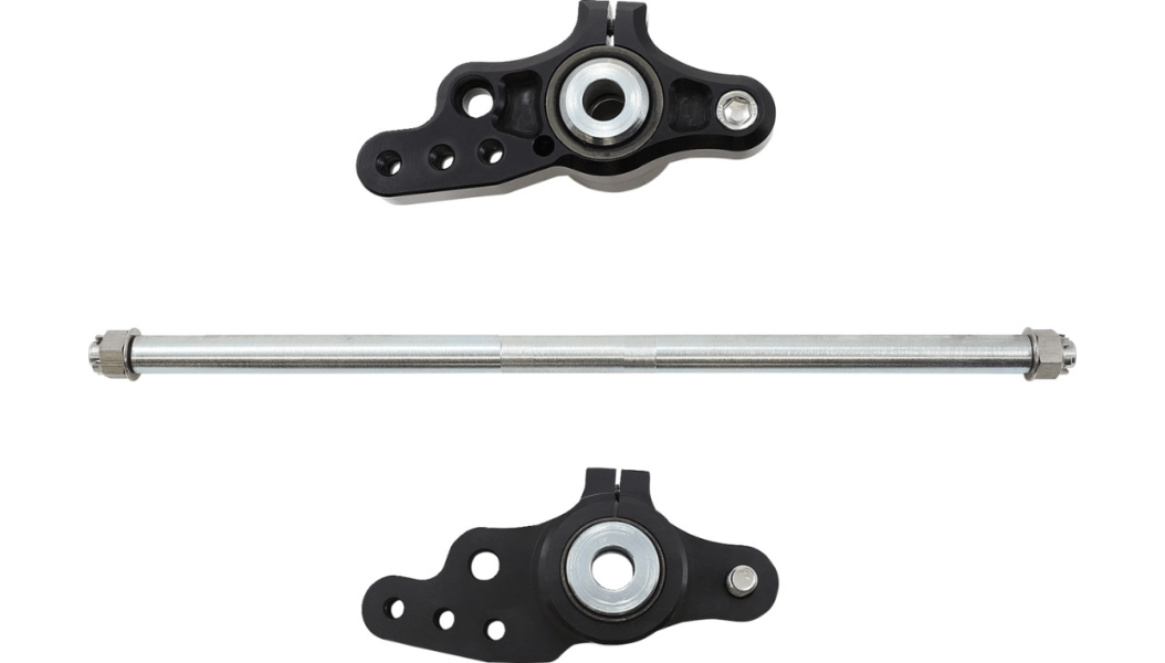 CUSTOM CYCLE ENGINEERING-Mad Dog Pivot Shaft Mounting Systems / '80-'12 Bagger-Pivot Block / Shaft-MetalCore Harley Supply