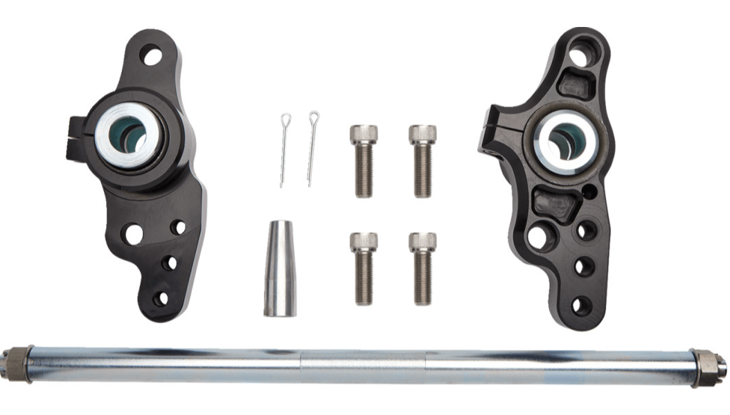 CUSTOM CYCLE ENGINEERING-Mad Dog Pivot Shaft Mounting Systems / '80-'12 Bagger-Pivot Block / Shaft-MetalCore Harley Supply