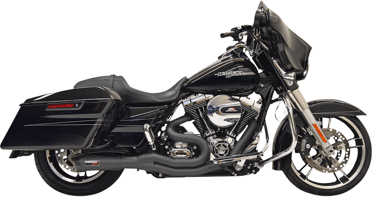 BASSANI-Mega 2:1 Exhaust / '95-'98 Bagger-Exhaust - 2 into 1-MetalCore Harley Supply
