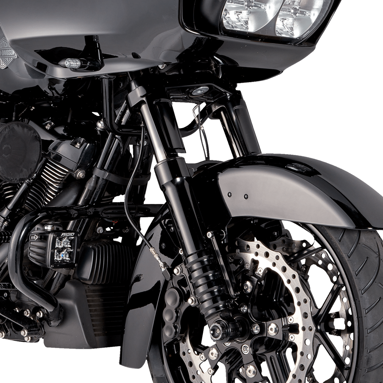 ARLEN NESS-Method Black Inverted Fork Legs / '14-'22 Bagger-Lower Legs-MetalCore Harley Supply