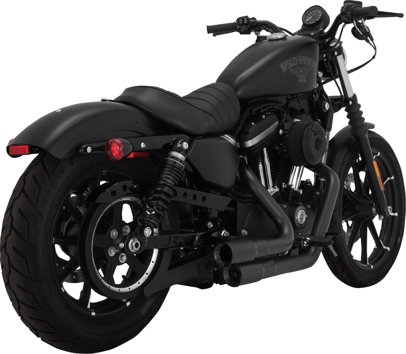 VANCE & HINES-Mini Grenades Exhaust System Black / '14-'22 Sportster-Exhaust - Dual-MetalCore Harley Supply