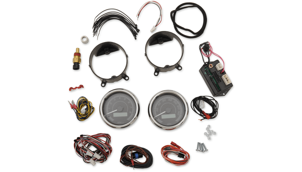 DAKOTA DIGITAL-MVX 8K Digital / Analog 2 Gauge Kit / '96-'03 Bagger-Gauges-MetalCore Harley Supply
