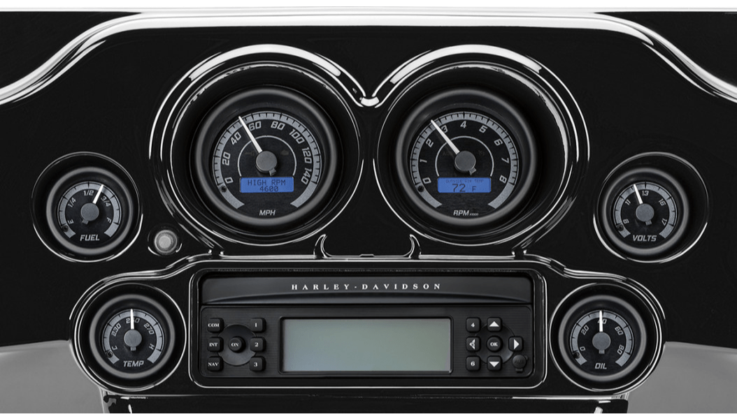 DAKOTA DIGITAL-MVX 8K Digital / Analog 2 Gauge Kit / '96-'03 Bagger-Gauges-MetalCore Harley Supply