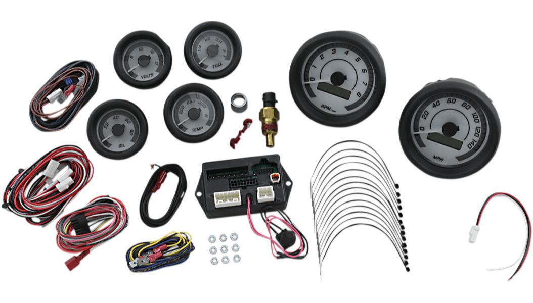 DAKOTA DIGITAL-MVX 8K Digital / Analog 6 Gauge Kit / '96-'03 Bagger-Gauges-MetalCore Harley Supply