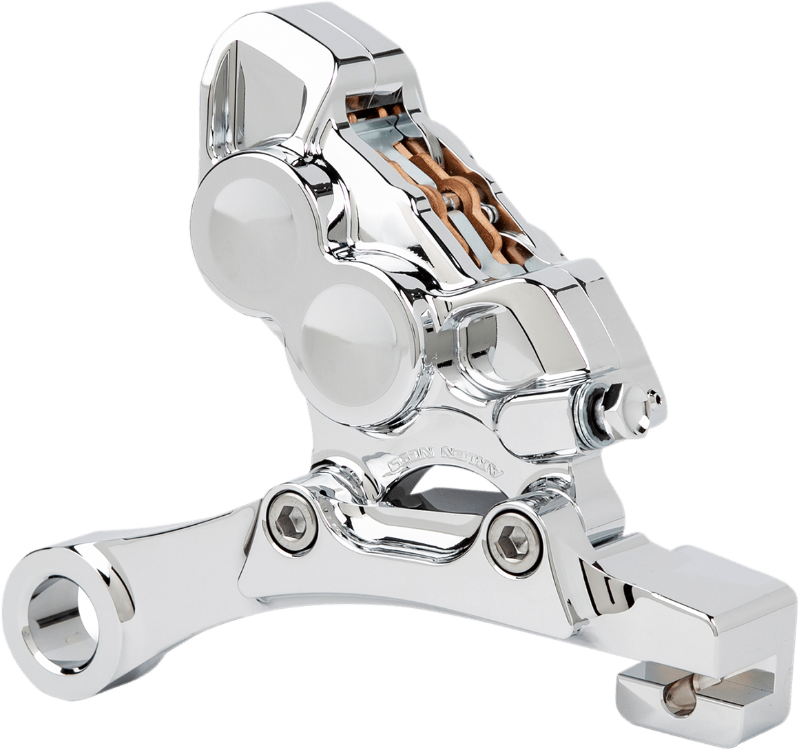 ARLEN NESS-Ness Tech Four-Piston Rear Calipers w/ Bracket / '08-'22 Bagger | Dyna-Caliper-MetalCore Harley Supply