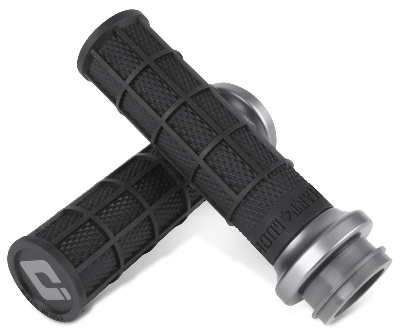 ODI-Hart-Luck Signature Lock-On™ Grips / Cable Throttle-Grips-MetalCore Harley Supply