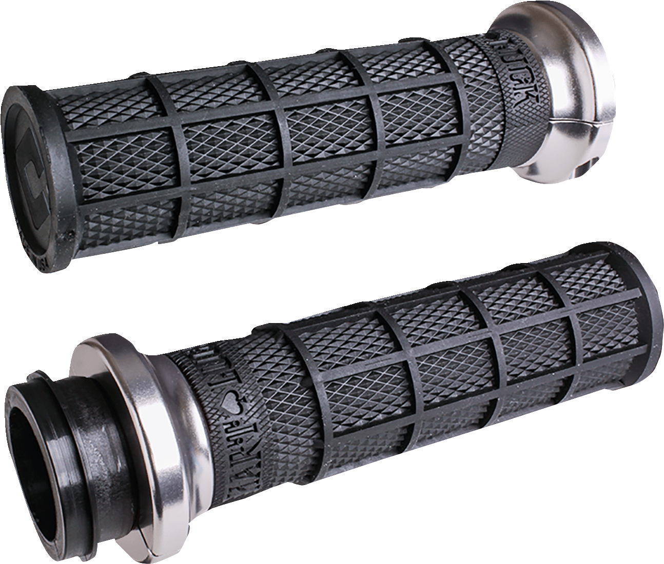 ODI-Hart-Luck Signature Lock-On™ Grips / Cable Throttle-Grips-MetalCore Harley Supply