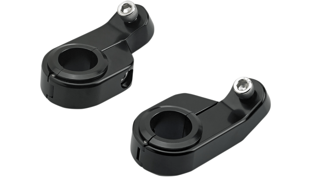 BILTWELL-O/S Speedclamps Angled / 1" or 1 1/4" Risers-Gauge Mount-MetalCore Harley Supply