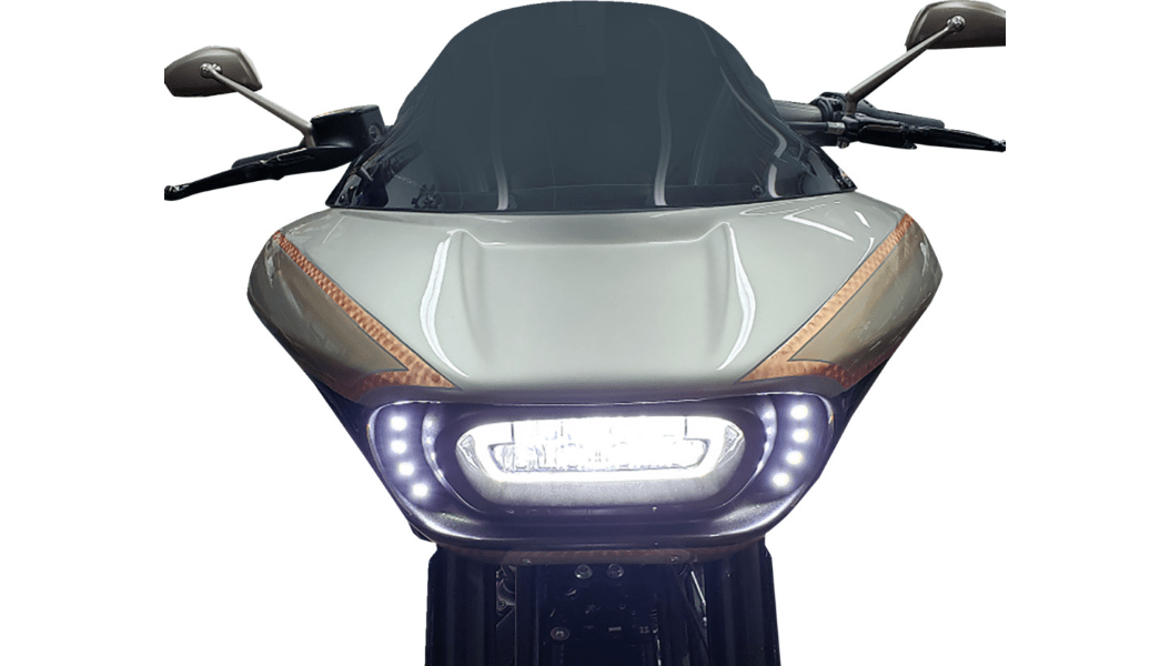 PAUL YAFFE-Quad Daytime Running Light Kit / Black-Running Light / Turn Signal-MetalCore Harley Supply
