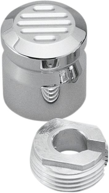 PRO-ONE-Chrome Billet Choke Cable Knob Covers-Choke Cable Knob-MetalCore Harley Supply