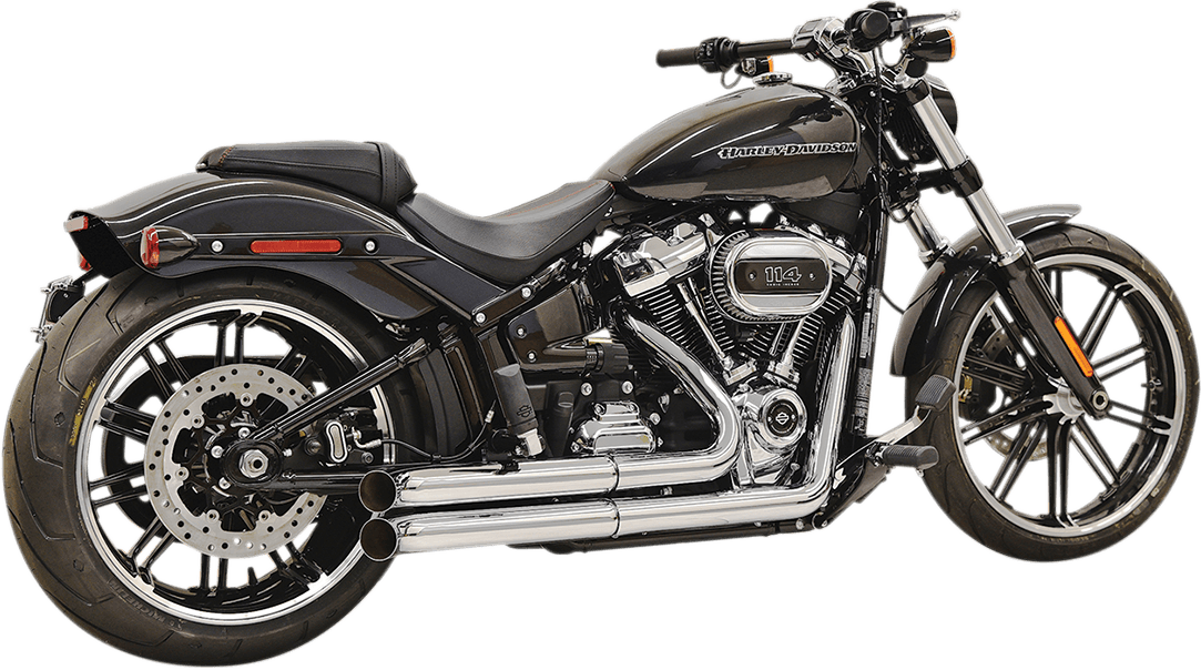 BASSANI-Pro-Street Exhaust System / '18-'21 M8-Exhaust - Dual-MetalCore Harley Supply