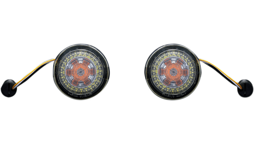 CUSTOM DYNAMICS-Probeam Dynamic Ringz Front Turns / '00-'23-Turn Signals-MetalCore Harley Supply