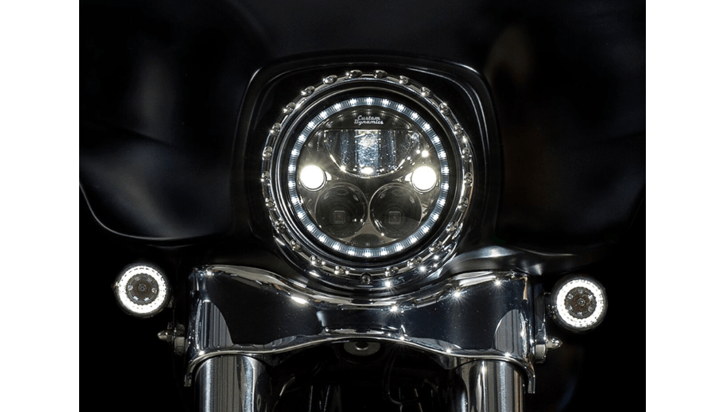CUSTOM DYNAMICS-Probeam Dynamic Ringz Front Turns / '00-'23-Turn Signals-MetalCore Harley Supply