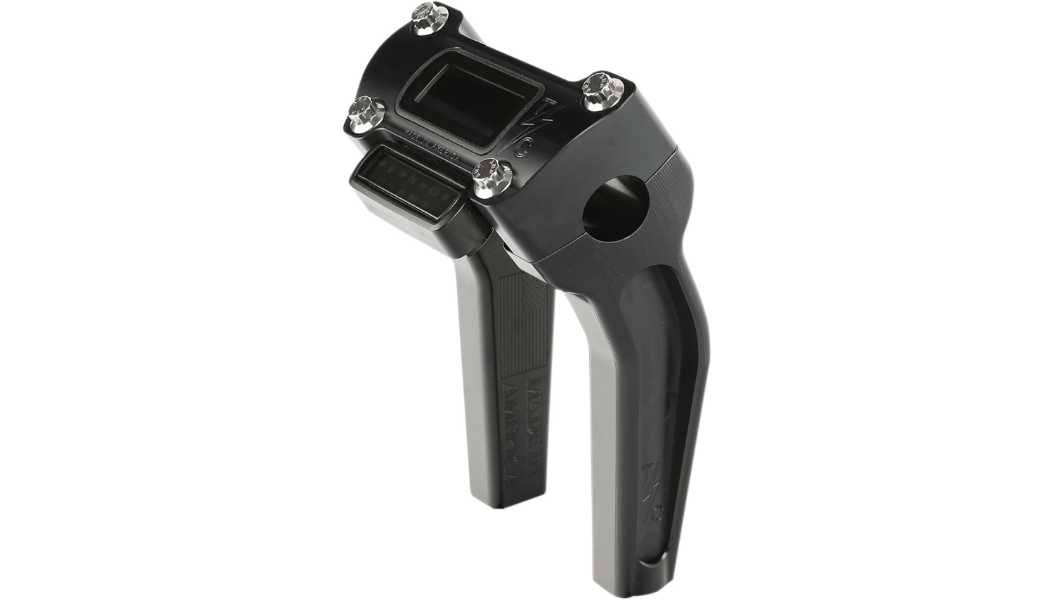 THRASHIN SUPPLY CO.-Pull Back Handlebar Risers w/ M8 Gauge Cut Out-Risers-MetalCore Harley Supply