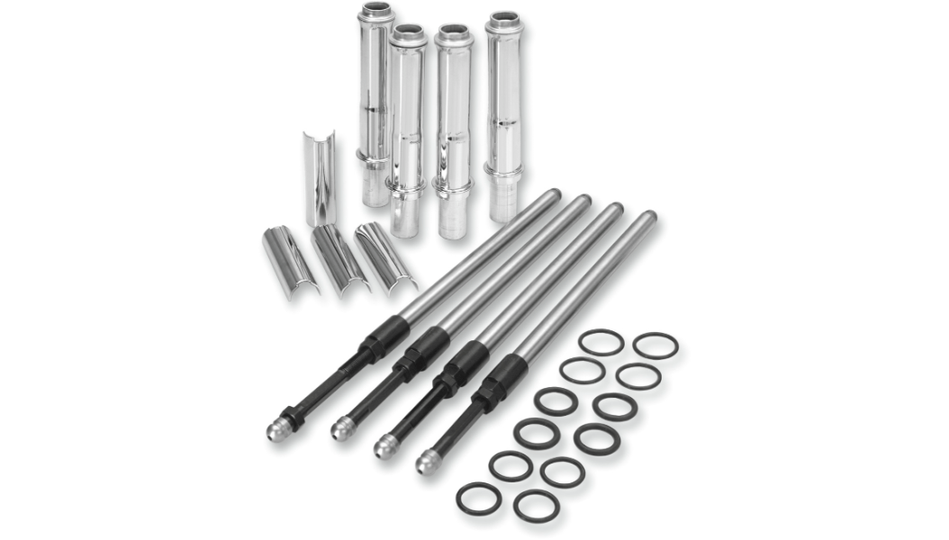S&S CYCLES-Quickee Pushrods w Covers Kit / '99-'17 Twin Cam-Pushrod Tubes-MetalCore Harley Supply