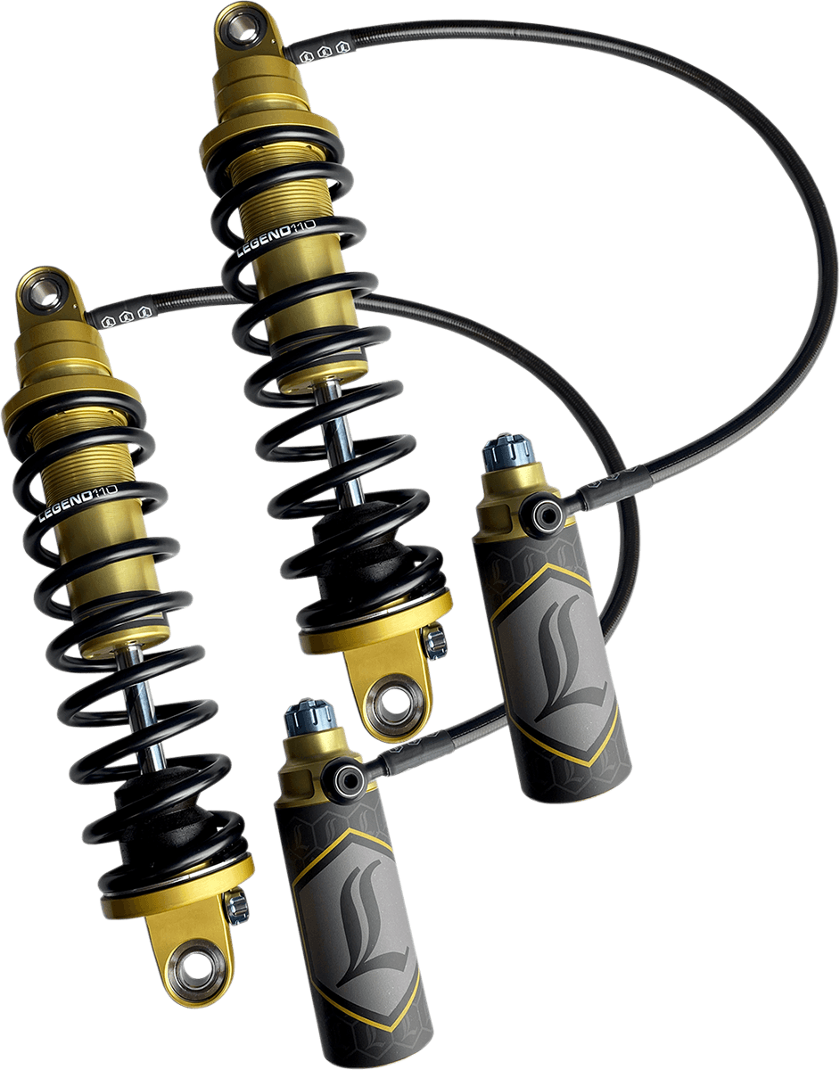 LEGEND SUSPENSION-REVO ARC Remote Reservoir FL Coil Suspension / '99-'08 FL-Shocks - Remote Reservoir-MetalCore Harley Supply
