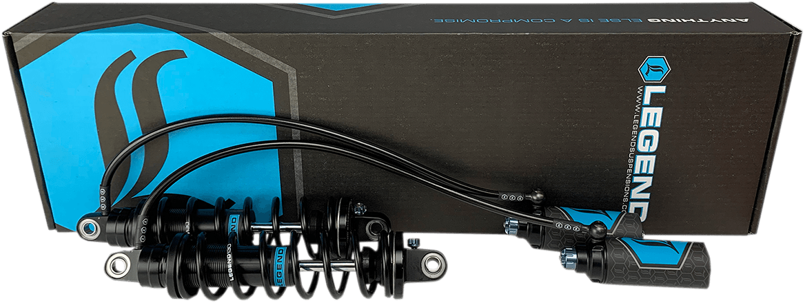 LEGEND SUSPENSION-REVO ARC Remote Reservoir FL Coil Suspension / '99-'08 FL-Shocks - Remote Reservoir-MetalCore Harley Supply
