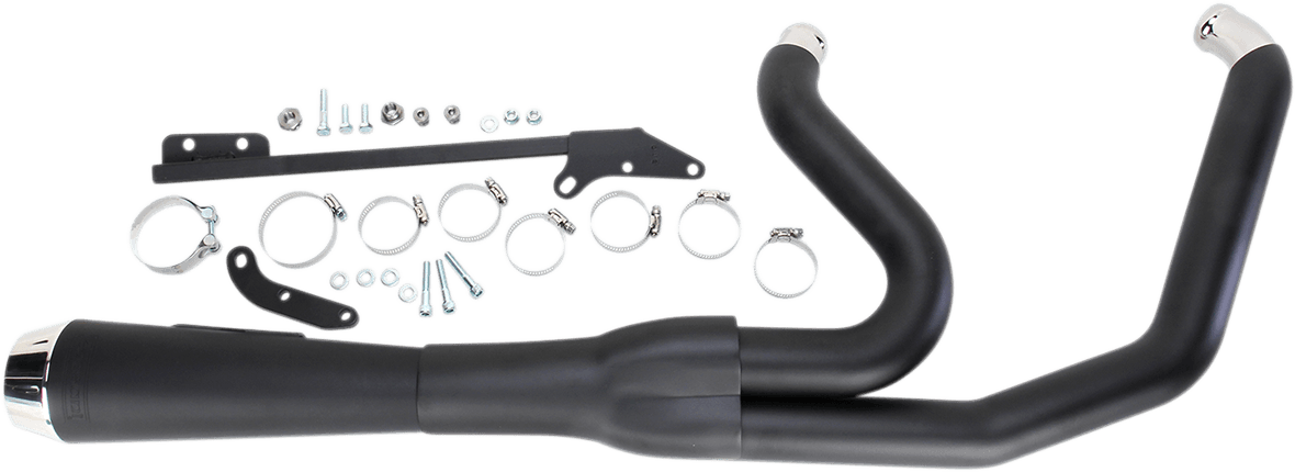 BASSANI-Road Rage 2:1 Exhaust System / '06-'17 Dyna-Exhaust - 2 into 1-MetalCore Harley Supply