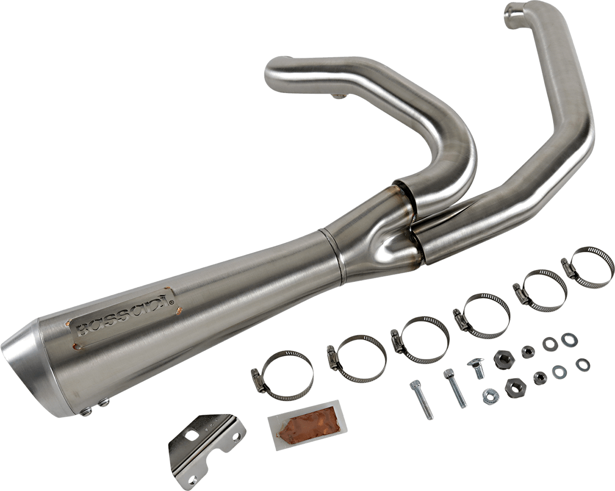 BASSANI-Road Rage 2:1 Short Exhaust - M8 Bagger-Exhaust - 2 into 1-MetalCore Harley Supply