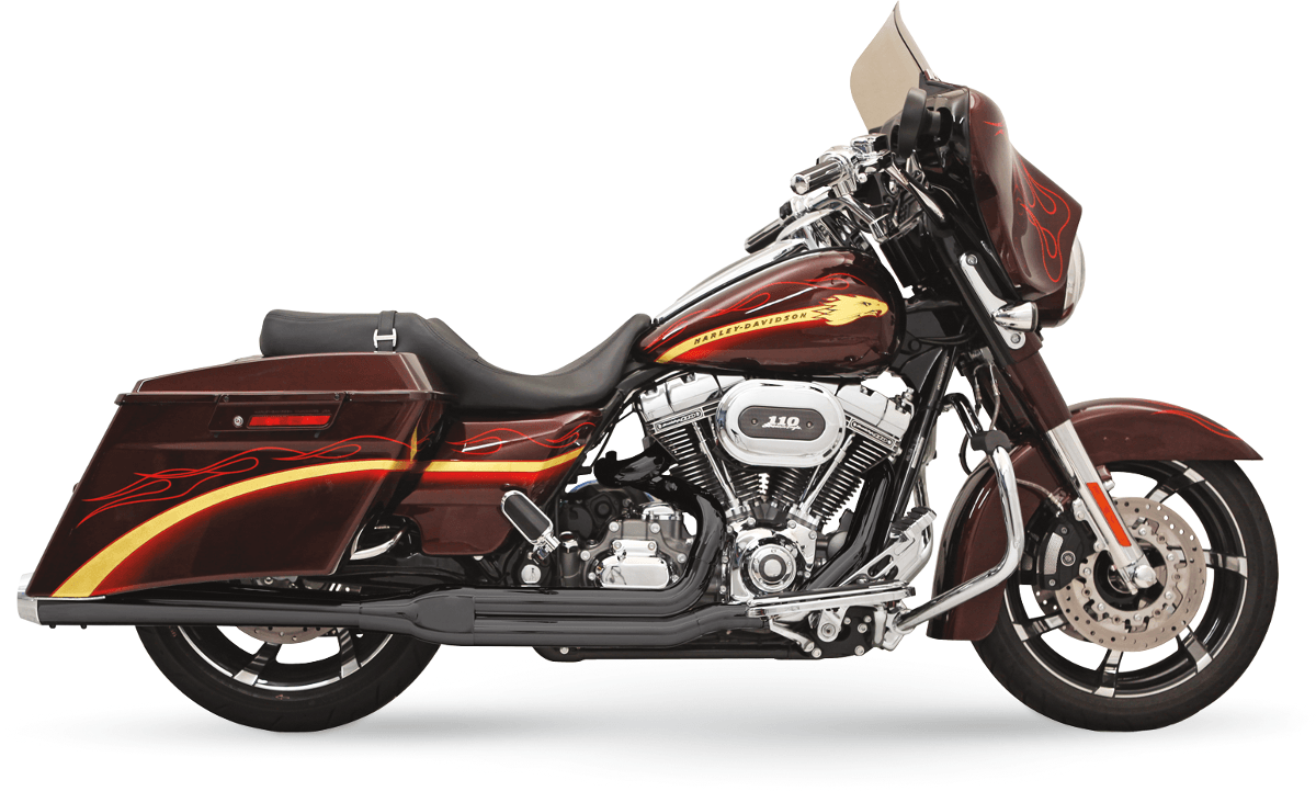 BASSANI-Road Rage 2:1 Touring Exhaust / '10-'16 Bagger-Exhaust - 2 into 1-MetalCore Harley Supply