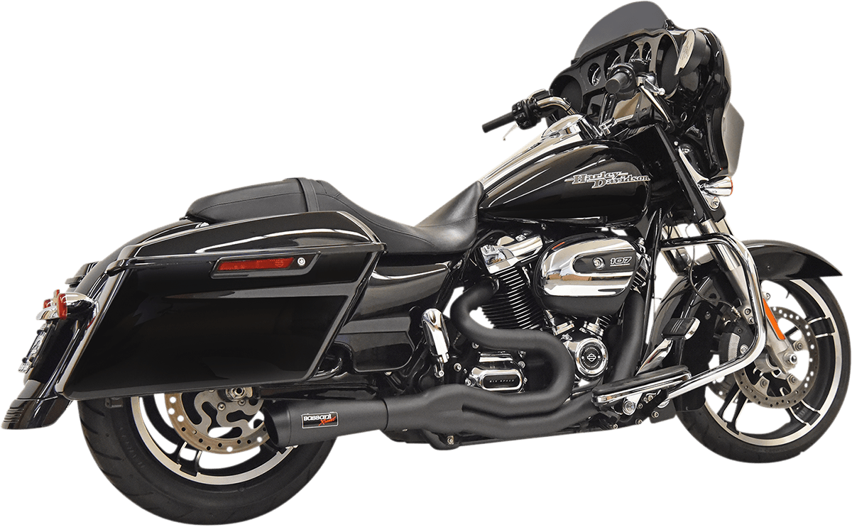 BASSANI-Road Rage II 2-Into-1 Mid-Length Exhaust System / '07-'16 Bagger-Exhaust - 2 into 1-MetalCore Harley Supply
