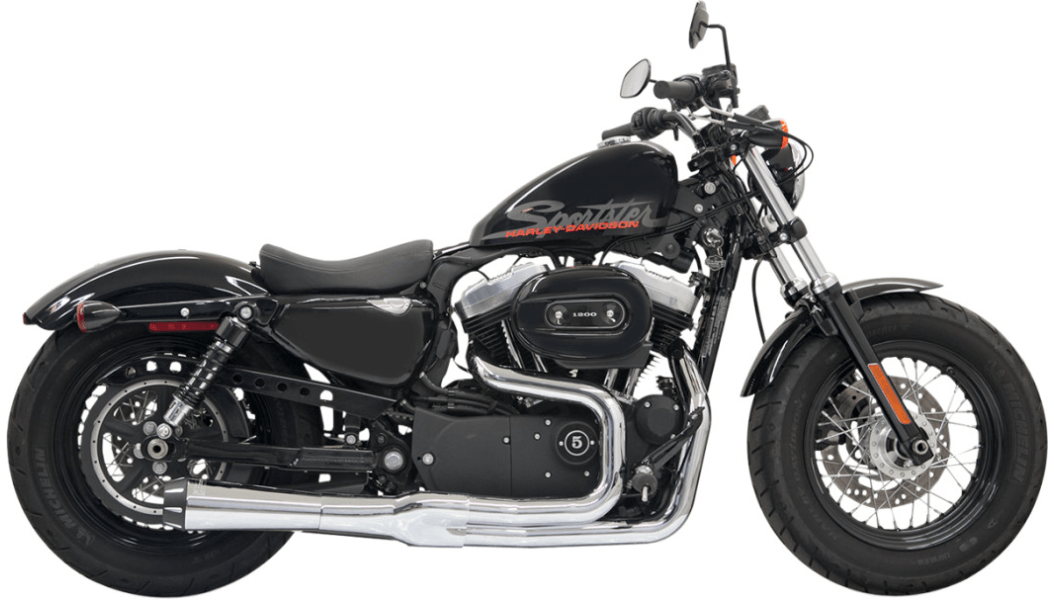 BASSANI-Road Rage II Mega Power / '04-'13 Sportster-Exhaust - 2 into 1-MetalCore Harley Supply