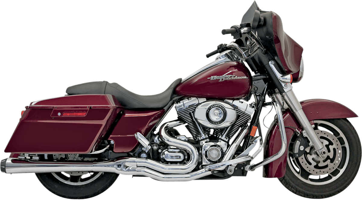 BASSANI-Road Rage II Mega Power 2:1 Touring Exhaust / '95-16 Bagger-Exhaust - 2 into 1-MetalCore Harley Supply