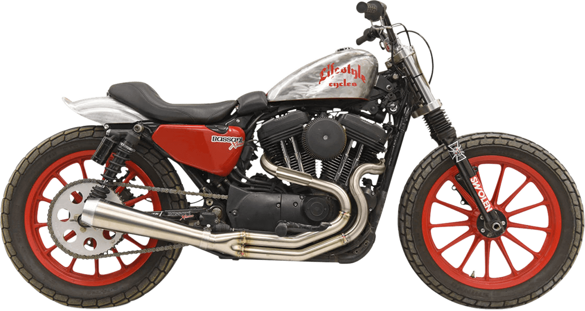 BASSANI-Road Rage III High Output Exhaust / '04-'20 Sportster-Exhaust - 2 into 1-MetalCore Harley Supply