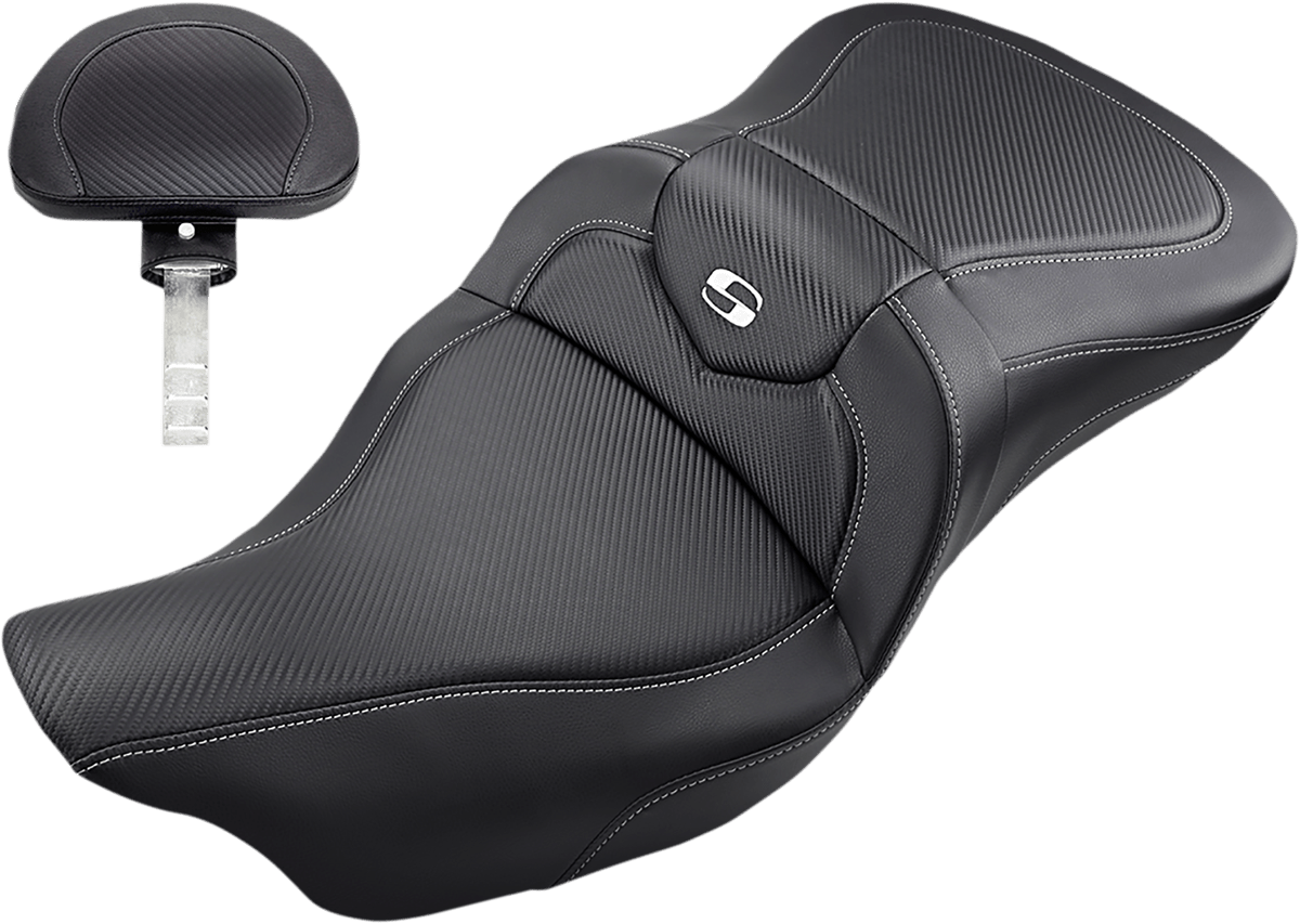 SADDLEMEN-Road Sofa Carbon Fiber Seats / '97-'23 Bagger-Seats-MetalCore Harley Supply