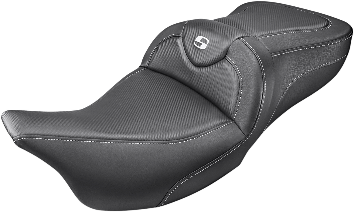 SADDLEMEN-Road Sofa Carbon Fiber Seats / '97-'23 Bagger-Seats-MetalCore Harley Supply