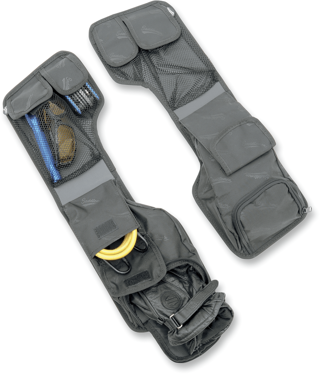 SADDLEMEN-Saddlebag Lid Organizer Set-Lid Bags-MetalCore Harley Supply