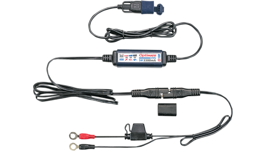 TECMATE-SAE to USB Power Cable O-108-Charger-MetalCore Harley Supply