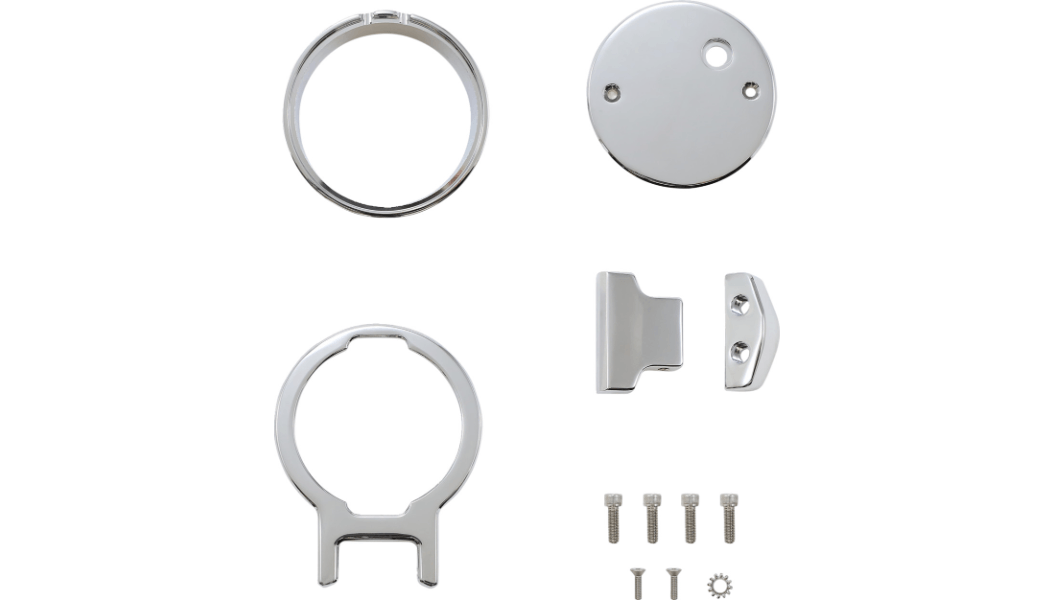LA CHOPPERS-Single Gauge Mount / '99 - '21 FXR, DYNA, Sportster-Gauge Mount-MetalCore Harley Supply