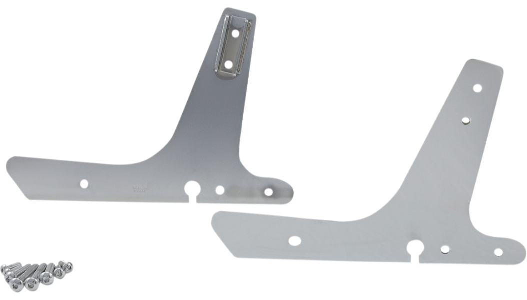 DRAG SPECIALTIES-Sissy Bar Chrome Side Plates / '04-'20 Sportster-Sissy Bar-MetalCore Harley Supply