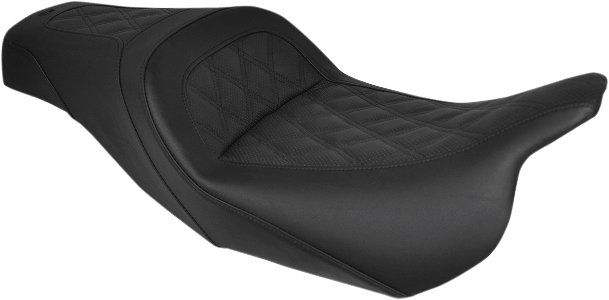 SADDLEMEN-Slim Lattice Stitched Seats / '97-'22 Bagger-Seats-MetalCore Harley Supply