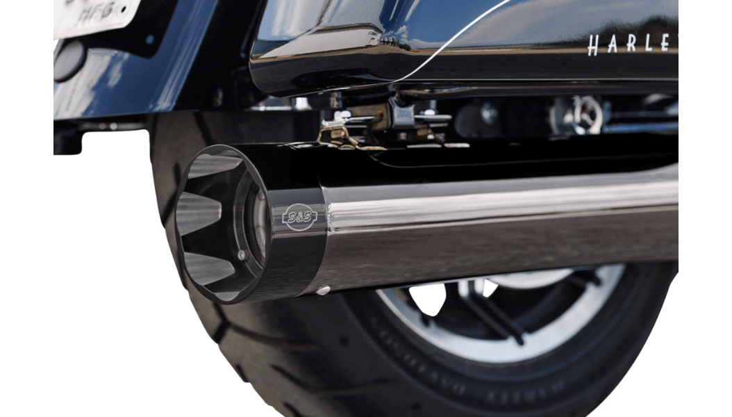 S&S CYCLES-2 into 1 Lava Chrome Sidewinder Exhaust / '17 - '23 Bagger-Exhaust - 2 into 1-MetalCore Harley Supply