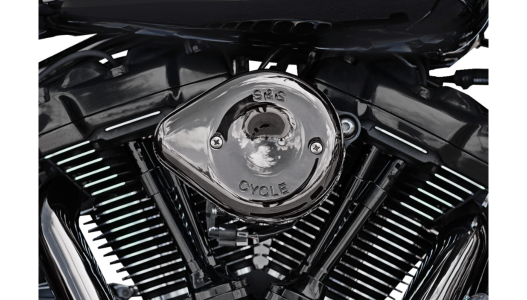 S&S CYCLES-Lava Chrome Mini Teardrop Stealth Air Cleaner Kit / '17-'23 M8-Air Filter-MetalCore Harley Supply