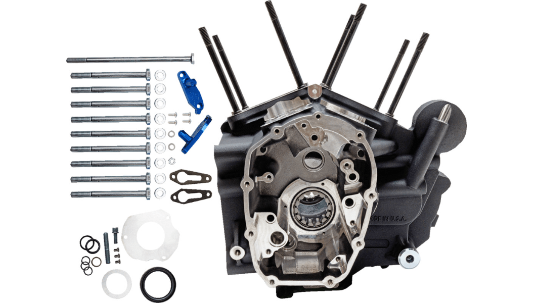 S&S CYCLES-MK-Series Engine Case - M8 Bagger-Engine Cases-MetalCore Harley Supply