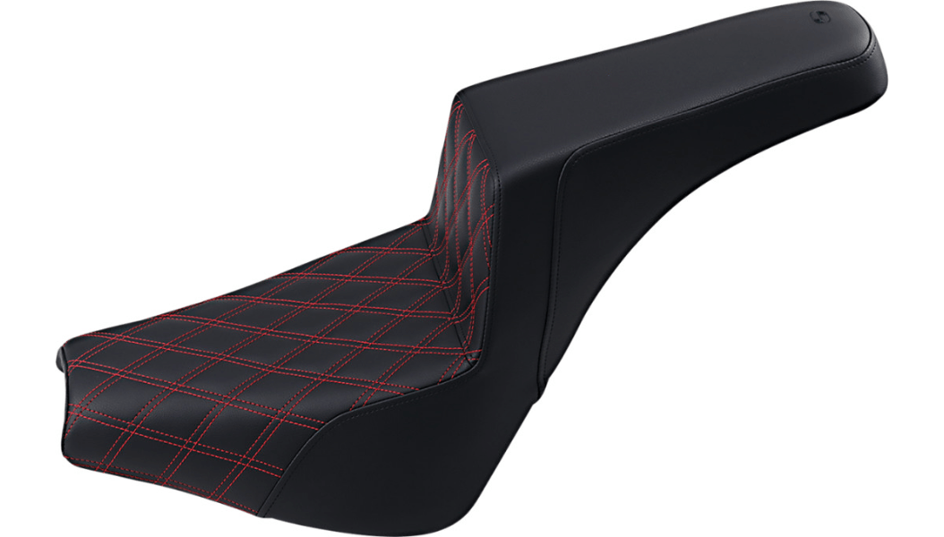 SADDLEMEN-Step Up Seat Lattice Stitched / M8-Seats-MetalCore Harley Supply